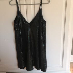 NWT! NBD Dark Emerald Sequin Party Dress